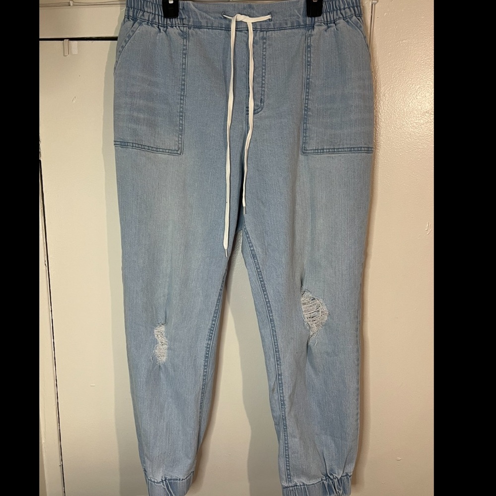 Jean joggers